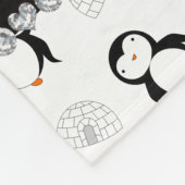 Individueller Name weiße Fleecedecke (Ecke)