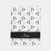 Individueller Name weiße Fleecedecke (Vorderseite)