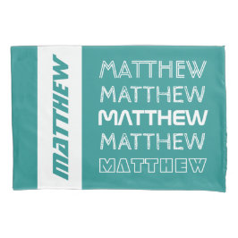 Individueller Name - wiederholend - Kissenkasten Kissenbezug
