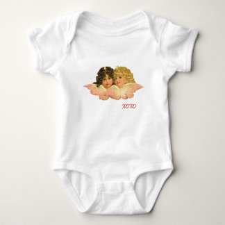 INDIVIDUELLER NAME ZWILLINGSENGEL EINTEILIGER BABY STRAMPLER