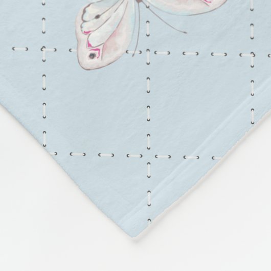 Individueller Nameniedlicher Chihuahua-Welpe Fleecedecke (Ecke)