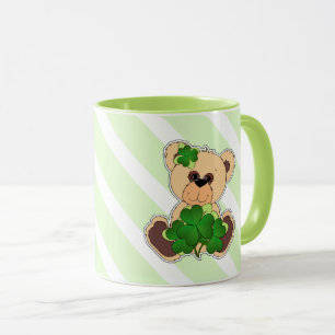 Individueller Nameteddy-Bärn-St Patrick Tasse