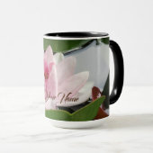 Individueller Namezen-Lotos-Blumen-Tasse Tasse (VorderseiteRechts)