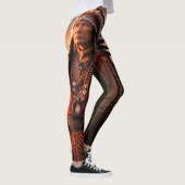 Individueller Native American Indian Chief auf mod Leggings (Rechts)