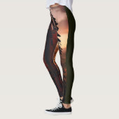 Individueller Native American Indian Chief auf mod Leggings (Links)