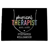Individueller Physiotherapeut PT Abschluss Große Geschenktüte (Vorderseite)