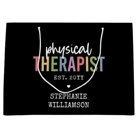 Individueller Physiotherapeut PT Abschluss Große Geschenktüte (Vorderseite)