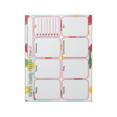 Individueller Planer | Ananas Watermelon Pattern Notizblock (Rotiert)