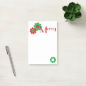 Individueller Power zur Weihnachtszeit-Blume Post-it Klebezettel (Büro)