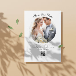 Individueller QR-Code des modernen Fotos Save the  Save The Date