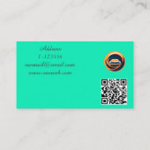 Individueller QR-Code für Autovermietung beruflich Visitenkarte (Rückseite)