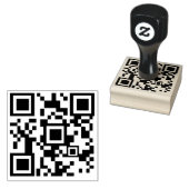 Individueller Qr-Code für Unternehmen personalisie Gummistempel (Stempel)