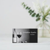 Individueller QR-Code für Weinflaschen Visitenkarte (Stehend Vorderseite)