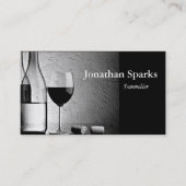 Individueller QR-Code für Weinflaschen Visitenkarte (Vorderseite)