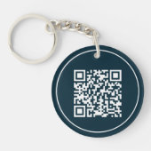 Individueller QR-Code - Konkretes Geschäft Schlüsselanhänger (Vorderseite)