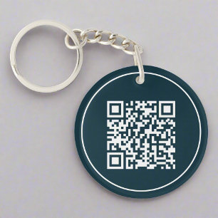 Individueller QR-Code - Konkretes Geschäft Schlüsselanhänger