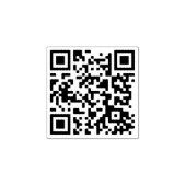 Individueller QR-Code Modernes Minimalistisches Ge Gummistempel (Prägung)