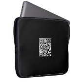 Individueller QR-Code Notebook-Sieb für die Werbea Laptopschutzhülle (Vorne Rechts)