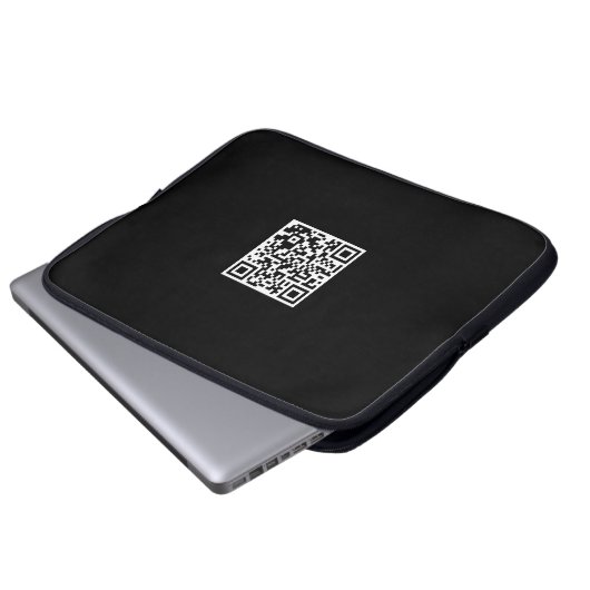 Individueller QR-Code Notebook-Sieb für die Werbea Laptopschutzhülle (Vorne Knopf)