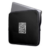 Individueller QR-Code Notebook-Sieb für die Werbea Laptopschutzhülle (Vorderseite Links)