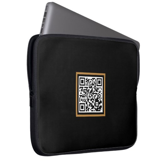 Individueller QR-Code Notebook-Sieb für die Werbea Laptopschutzhülle (Vorne Rechts)