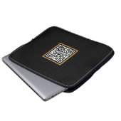 Individueller QR-Code Notebook-Sieb für die Werbea Laptopschutzhülle (Vorne Knopf)