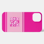 Individueller QR Code Telefoncase, Business QR Tel iPhone Hülle (Rückseite (Horizontal))