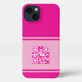 Individueller QR Code Telefoncase, Business QR Tel iPhone Hülle (Rückseite)