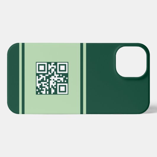 Individueller QR Code Telefoncase, Business QR Tel iPhone Hülle (Rückseite (Horizontal))