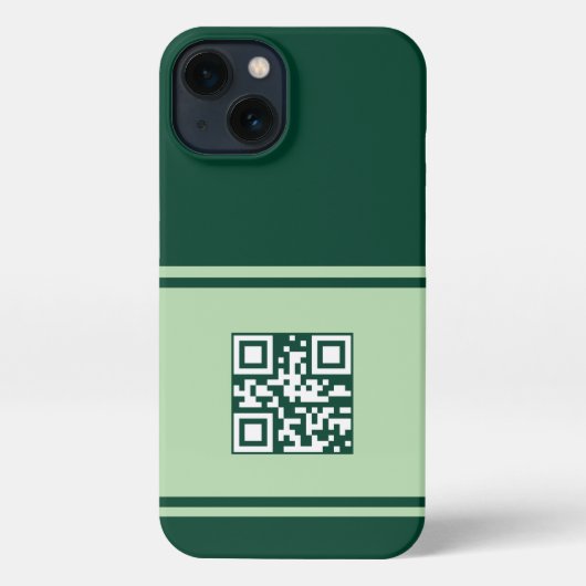 Individueller QR Code Telefoncase, Business QR Tel iPhone Hülle (Rückseite)