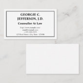 Individueller Rechtsberater Visitenkarte (Vorne/Hinten)