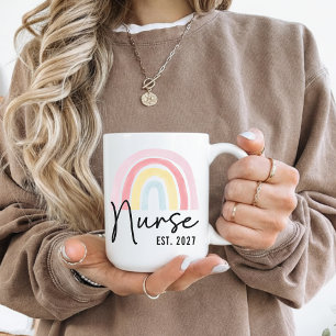 Individueller Regenbogen-Schwestern-Abschluss-Bech Kaffeetasse