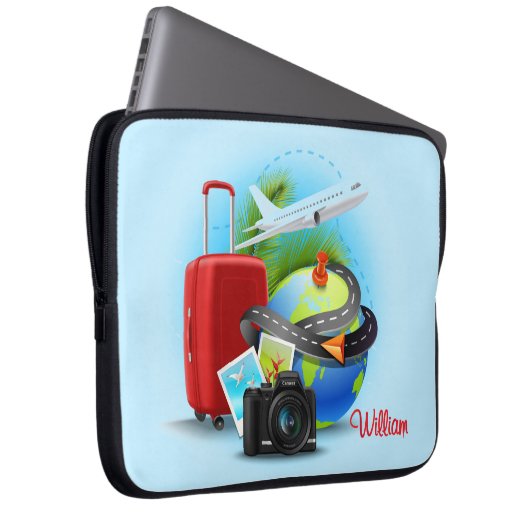 Individueller Reisender Laptopschutzhülle (Vorne Rechts)