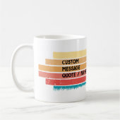 Individueller Retro-gestylter Corgi-Hundeltrainer Kaffeetasse (Links)