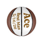Individueller Ringträger-Andenkenring für die Hoch Mini Basketball (Vertikal)