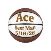 Individueller Ringträger-Andenkenring für die Hoch Mini Basketball (Vorderseite)