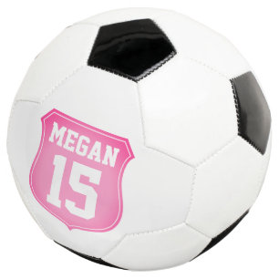 Individueller rosa Fußball-Geschenk für sportliche Fußball