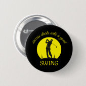 Individueller Round Button mit Golf-Design (Vorne & Hinten)