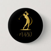 Individueller Round Button mit Golf-Design (Vorderseite)