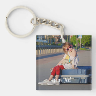 Individueller Schlüsselanhänger mit Foto und Text