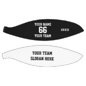 Individueller schwarzer Basketball mit Name, Numme (Panele)
