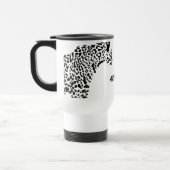 Individueller schwarzer Jaguar Reisebecher (Links)