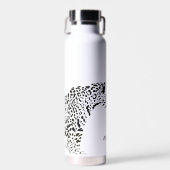 Individueller schwarzer Jaguar Trinkflasche (Vorne)