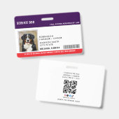 Individueller Servic hund Ausweis (Vorder- & Rückseite)