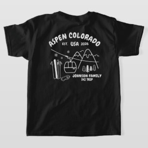 Individueller Skitrip Familie Freunde Gruppen-Matc T-Shirt