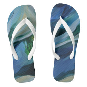 Individueller Sommer, breite Streifen Badesandalen