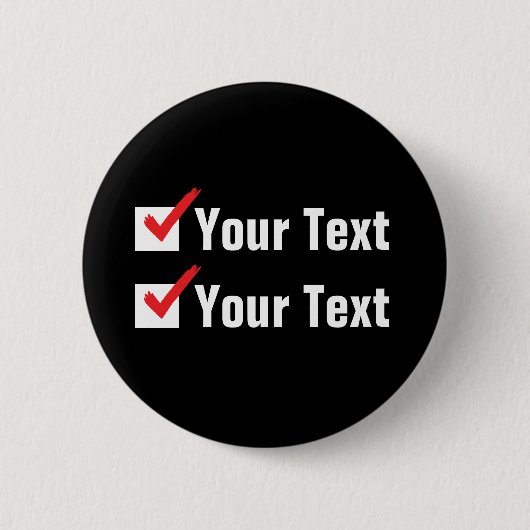 Individueller Status - Persönliche Werbung Button (Vorderseite)