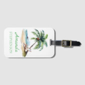 Individueller Strandurlaub Gepäckanhänger (Vorderseite (Horizontal))