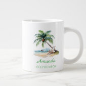 Individueller Strandurlaub Jumbo-Tasse (Rechts)
