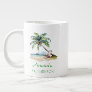 Individueller Strandurlaub Jumbo-Tasse
